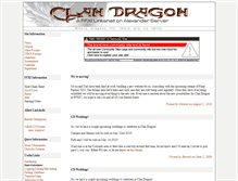 Tablet Screenshot of clandragon.silver-dragon.net